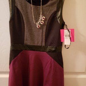 NWT AMY BEYER'S GIRLS DRESS SIZE 10 WITH NECKLACE